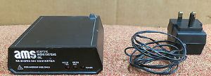 NEW AMS Adaptive 10881111A RS232 RS485 Converter Interface Box Includes AC Adapter