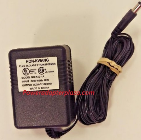 NEW 12V 1A Hon-Kwang A12-1A AC Adapter Power Supply Charger
