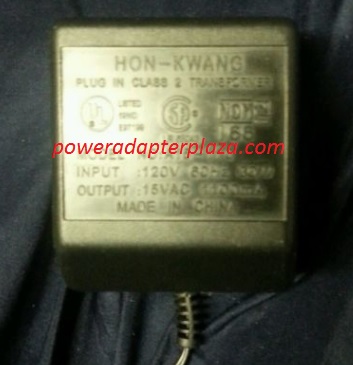 NEW 15V 1.1A HON-KWANG Model #A15-110 AC Adapter Speaker Power Supply BATTERY