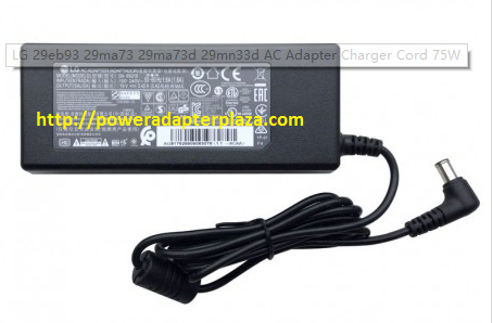 Brand New LG 75W FOR 29eb93 29ma73 29ma73d 29mn33d AC Adapter Charger Cord