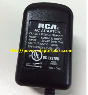 Brand New Original RCA AC 120V - DC 12V for Model KU1B-120-0100D power adapter