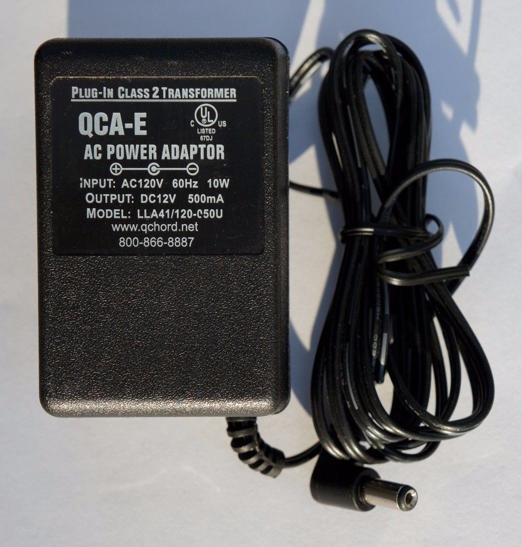 QCA-E 12V 500mA AC to DC adapter LLA41/120-C50U Class 2 Transformer charger