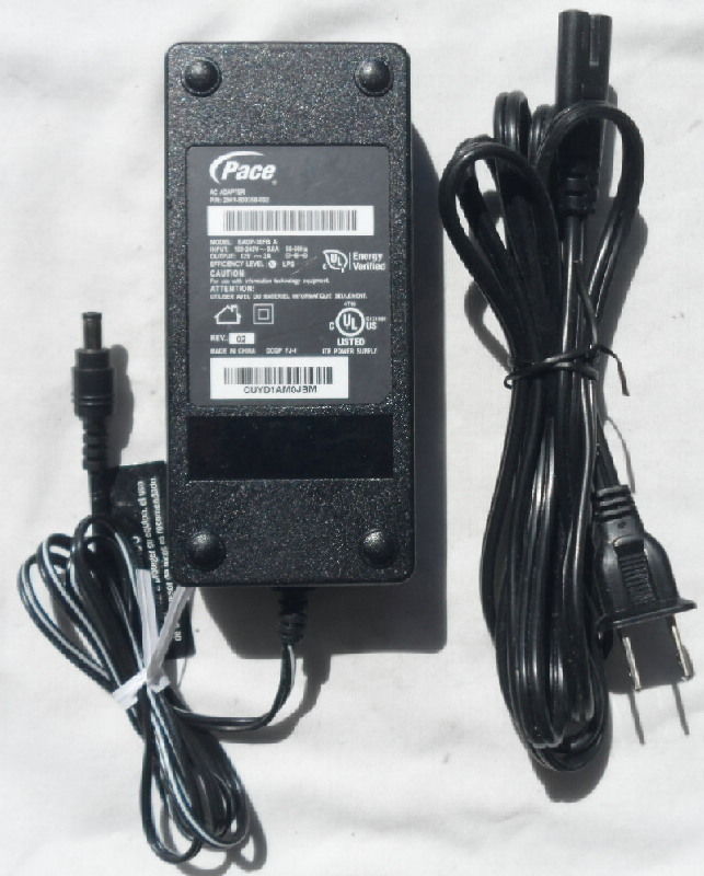 12V 3A Pace 2wire EADP-36FB AC Power Adapter 5031NV 3600HGV 3800HGV-B 3801HGV charger