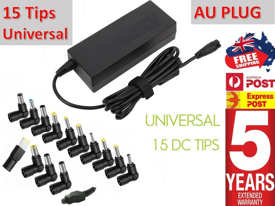 Universal AC Adapter Laptop Charger for Asus Acer HP Toshiba Dell Notebook Multi Colour: Black Co