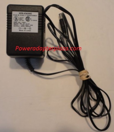 NEW 9v 600mA HON-KWANG 13007 D7-10-02 Power Cord AC Adapter