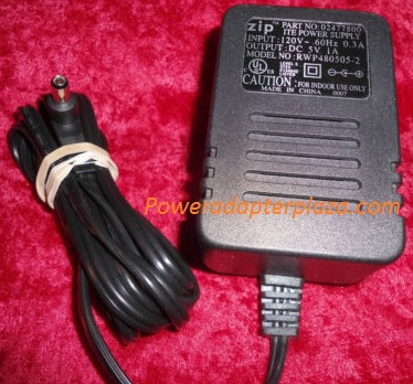NEW 5V 1A ZIP RWP480505-2 ITE 02477800 AC ADAPTER