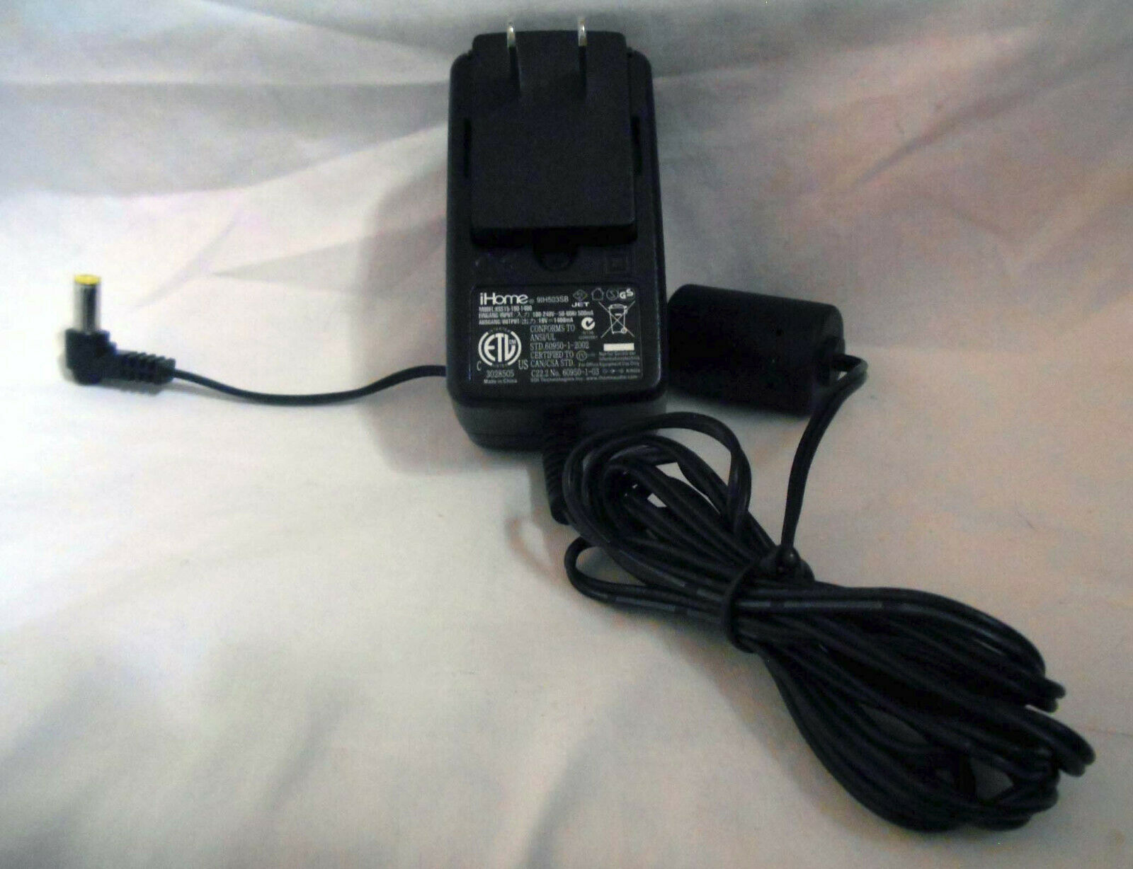 NEW 10V 1.4A iHome KSS15-100-1400 AC/DC Adapter