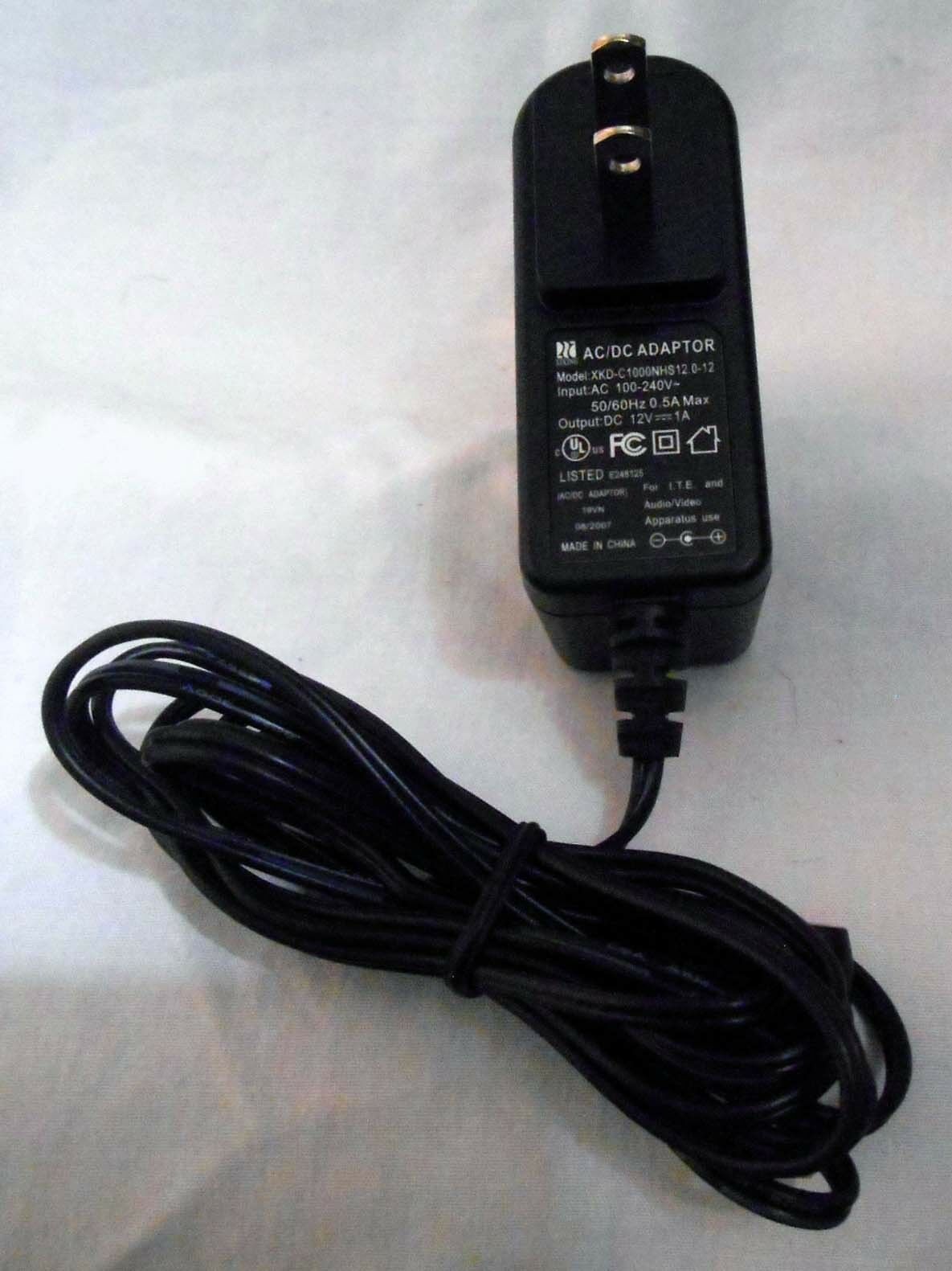 New 12V 1A Xixing XKD-C1000NHS12.0-12 Power Supply AC Adapter Charger