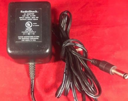 New Original 12V 100mA Radio Shack 15-1838 AC Adapter