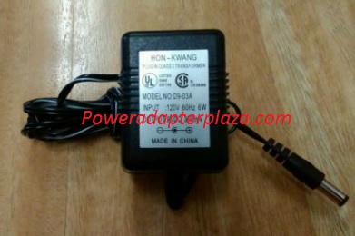 NEW 9V 300mA Hon-kwang D9 03A Ac Adapter