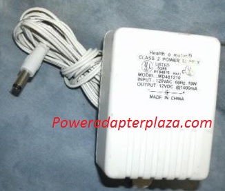 NEW 12V 1A Health MD481210 O Meter AC Adapter Class 2 Power Supply