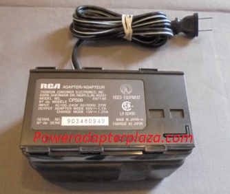 NEW 9.6V 1.7A RCA CPS08 AC Power Supply Adapter Battery Charger Thomson Consumer Electronics