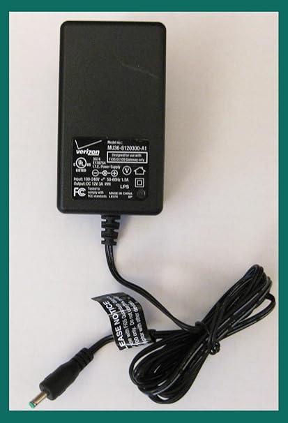 Verizon FiOS G1100 AC1750 Gateway Modem Router Original Power Supply AC Adapter Connector Type Prop