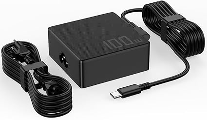 100W 65W USB Type c Laptop Charger Compatible with Asus Rog Ally Flow X13 Z13 GV301 GV302 GZ301 Vivo