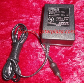 NEW 6V 300mA Aiwa AC-A62U Tested AC Adapter