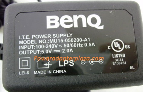 NEW 5V 2A BENQ MU-15-05200-A1 AC ADAPTER