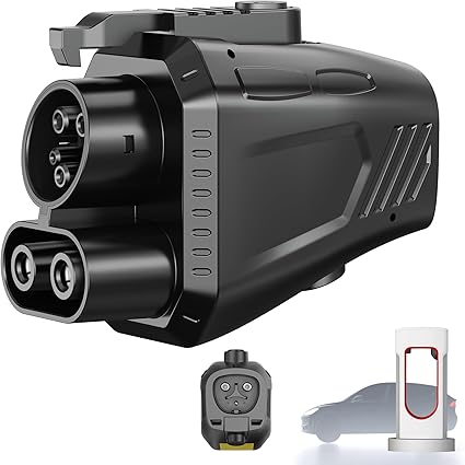 2026 Upgraded for NACS to CCS Adapter, [Max 500A 1000V] Fast Charge Electric Vehicle Charging Adapte
