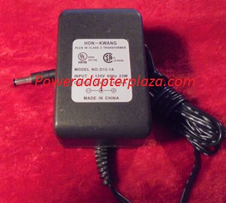 NEW 12V 1A Hon-Kwang D12-1A AC Adapter Class 2 Transformer