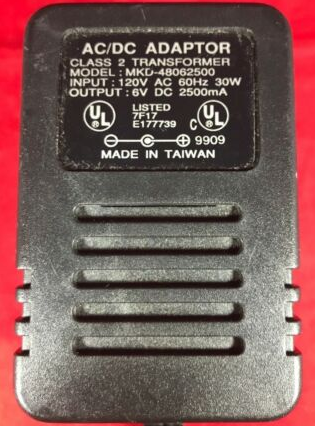 New Original 6V 250mA MKD-48062500 AC ADAPTOR