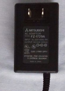 New Original 9V 500mA Mitsubishi FZ-1729A AC Adapter